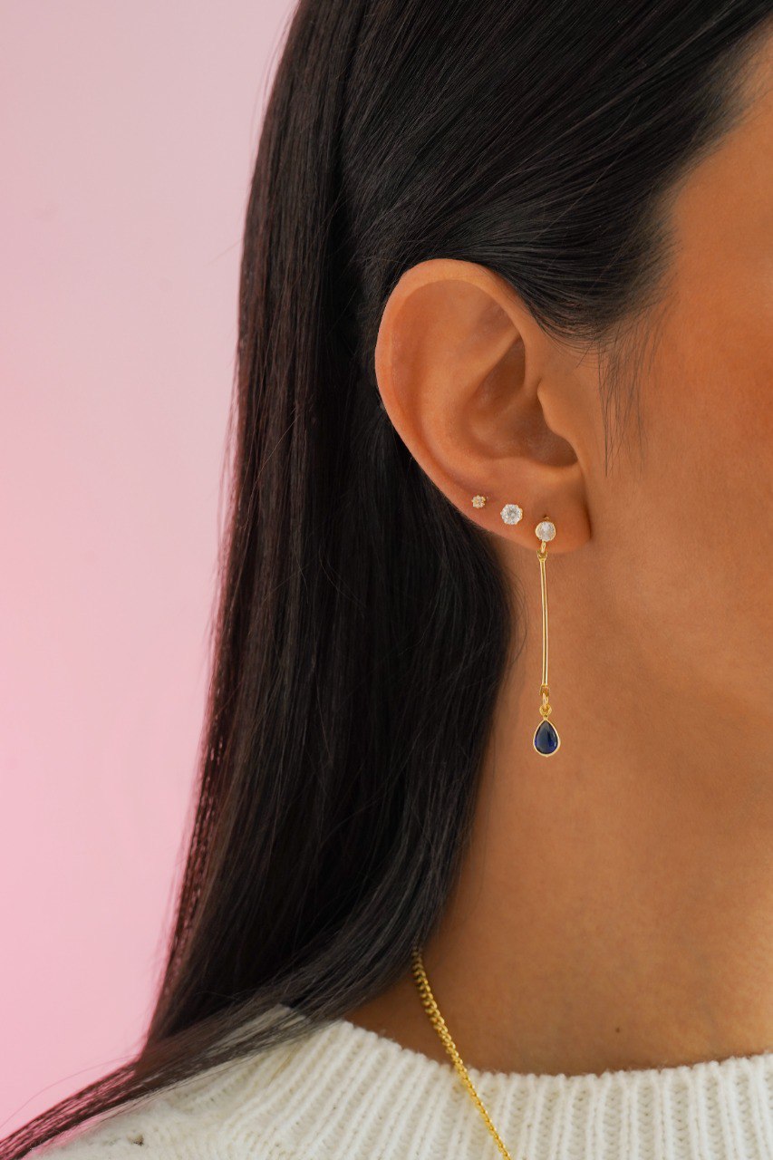 Pendientes Gota Blue
