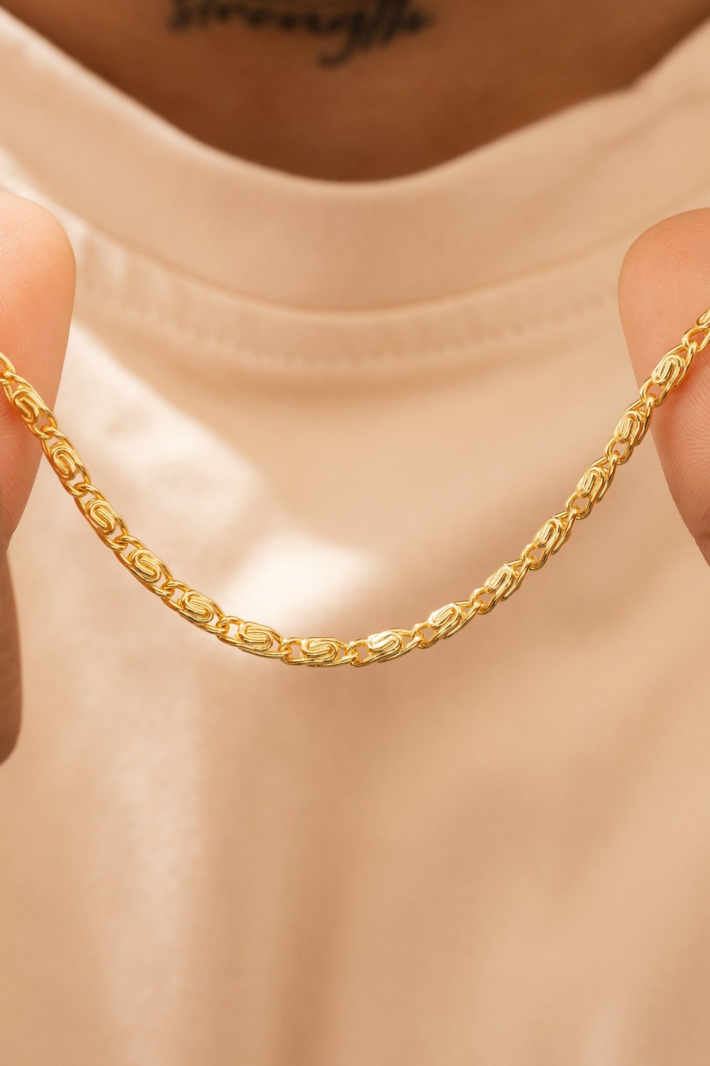 Cadena Caracol Gruesa 65cm