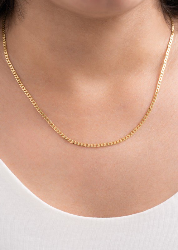 Cadena Cubana Plana 45cm