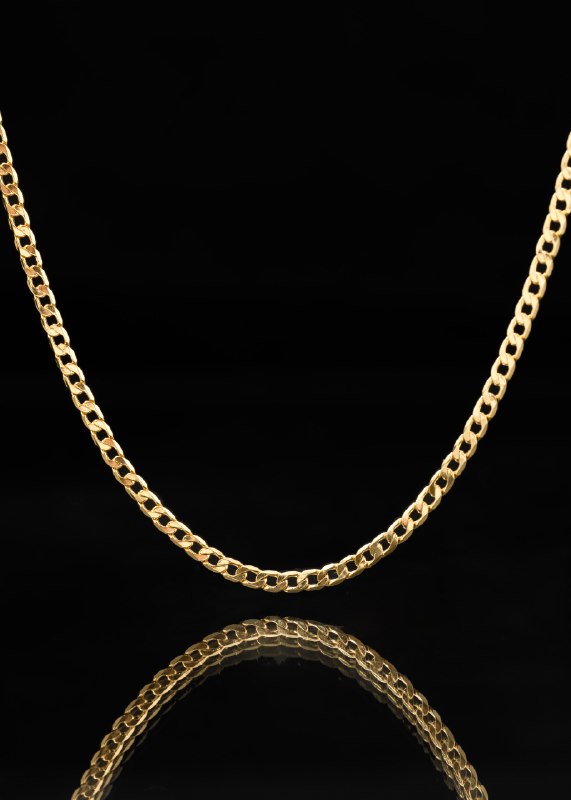 Cadena Cubana Plana 45cm